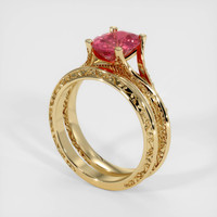2.39 Ct. Sapphire Ring, 18K Yellow Gold 2