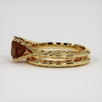 1.44 Ct. Brown Sapphire Ring, 18K Yellow Gold 4