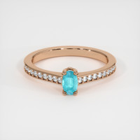 0.31 Ct. Gemstone Ring, 14K Rose Gold 1