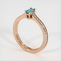 0.31 Ct. Gemstone Ring, 14K Rose Gold 2