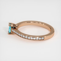 0.31 Ct. Gemstone Ring, 14K Rose Gold 4