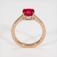 2.05 Ct. Ruby Ring, 14K Rose Gold 3