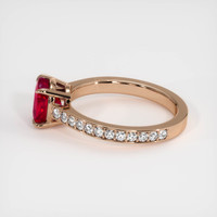 2.05 Ct. Ruby Ring, 14K Rose Gold 4