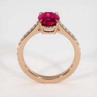 2.55 Ct. Ruby Ring, 14K Rose Gold 3