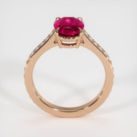 2.55 Ct. Ruby Ring, 18K Rose Gold 3