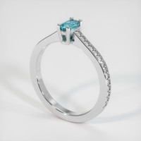 0.31 Ct. Gemstone Ring, 14K White Gold 2