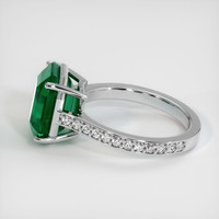 4.85 Ct. Emerald Ring, 18K White Gold 4