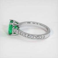 1.82 Ct. Emerald Ring, 18K White Gold 4