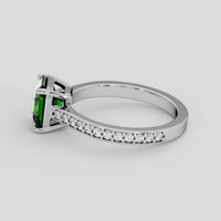 2.02 Ct. Green Tsavorite Garnet Ring, 18K White Gold 4