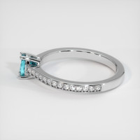 0.31 Ct. Gemstone Ring, 18K White Gold 4