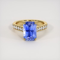 4.67 Ct. Blue Sapphire Ring, 18K Yellow Gold 1