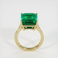 11.15 Ct. Emerald Ring, 18K Yellow Gold 3