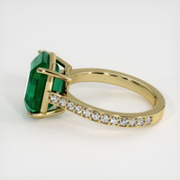 4.85 Ct. Emerald Ring, 18K Yellow Gold 4