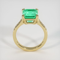 3.84 Ct. Emerald Ring, 18K Yellow Gold 3