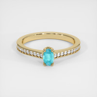 0.31 Ct. Gemstone Ring, 18K Yellow Gold 1