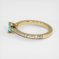 0.31 Ct. Gemstone Ring, 18K Yellow Gold 4