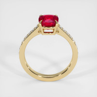 2.05 Ct. Ruby Ring, 18K Yellow Gold 3