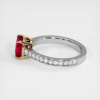 2.05 Ct. Ruby Ring, 14K Yellow & White 4