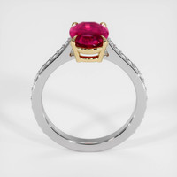 2.55 Ct. Ruby Ring, 14K Yellow & White 3