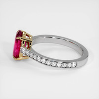 2.55 Ct. Ruby Ring, 14K Yellow & White 4