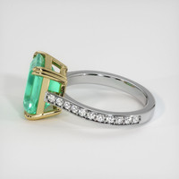 3.97 Ct. Emerald Ring, 18K Yellow & White 4