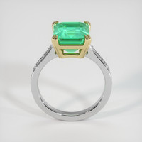 2.54 Ct. Emerald Ring, 18K Yellow & White 3