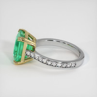 2.54 Ct. Emerald Ring, 18K Yellow & White 4