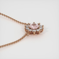 2.21 Ct. Sapphire Necklace, 14K Rose Gold 3