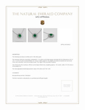 Emerald Necklace 1.74 Ct., 18K White Gold Appraisal