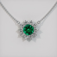 Emerald Necklace 1.74 Ct., 18K White Gold Preview