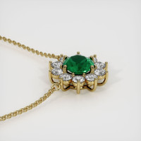 1.74 Ct. Emerald  Necklace - 18K Yellow Gold