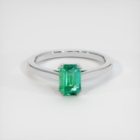 0.89 Ct. Emerald Ring, Platinum 950 1