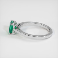 0.89 Ct. Emerald Ring, Platinum 950 4