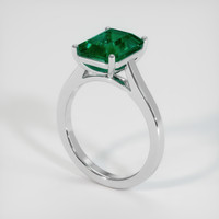 3.32 Ct. Emerald Ring, Platinum 950 2