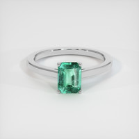 1.38 Ct. Emerald Ring, Platinum 950 1