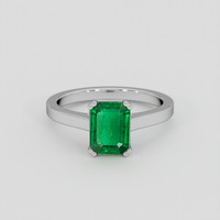 1.72 Ct. Emerald Ring, Platinum 950 1