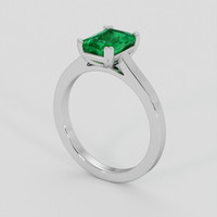 1.72 Ct. Emerald Ring, Platinum 950 2