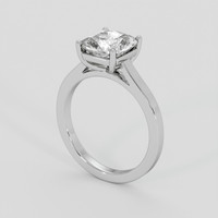 2.44 Ct. White Sapphire Ring, Platinum 950 2