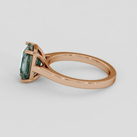 3.55 Ct. Bi Color Sapphire Ring, 14K Rose Gold 4