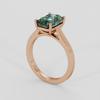 3.55 Ct. Bi Color Sapphire Ring, 18K Rose Gold 2