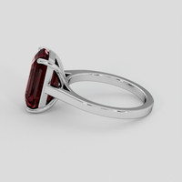 6.74 Ct. Red Almandine Garnet Ring, 14K White Gold 4