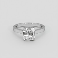 2.44 Ct. White Sapphire Ring, 14K White Gold 1