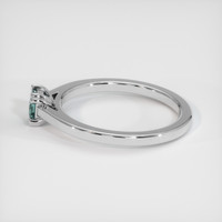 0.40 Ct. Sapphire Ring, 14K White Gold 4