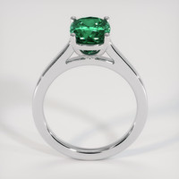 3.08 Ct. Bluish Green Sapphire Ring, 14K White Gold 3