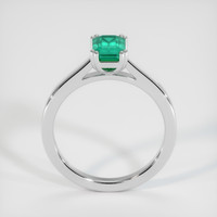 0.89 Ct. Emerald Ring, 18K White Gold 3