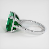 9.21 Ct. Emerald Ring, 18K White Gold 4