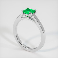 2.28 Ct. Emerald Ring, 18K White Gold 2