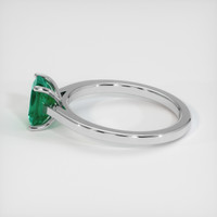 1.38 Ct. Emerald Ring, 18K White Gold 4