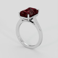 6.74 Ct. Red Almandine Garnet Ring, 18K White Gold 2