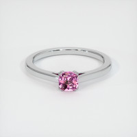 0.39 Ct. Sapphire Ring, 18K White Gold 1